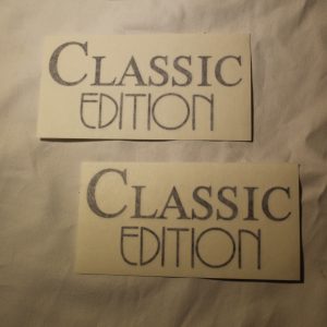 Aufklebersatz "Classic Edition" - schwarz - Honda Prelude BA4 88-91