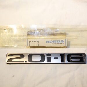 Emblem "2.0i-16" - 75731-SF1-010 - NOS - Honda Prelude BA4 88-91